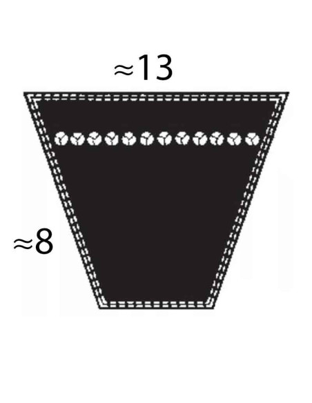 Pas klinowy HA / 13 530 LD Fenner
