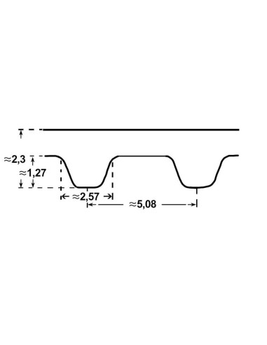 Pas zębaty XL 180 Fenner