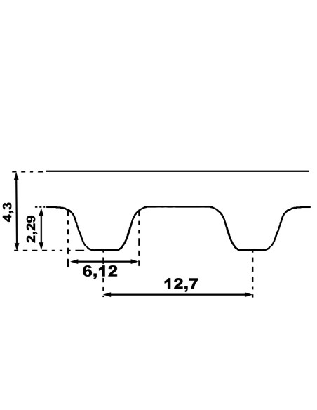 Pas zębaty H 240 x 18 Optibelt