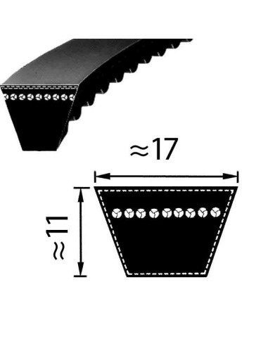Pas klinowy BX / X17 1056 Optibelt