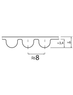 Pas rękaw 8M 560 Optibelt 2