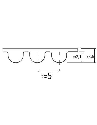 Pas zębaty 5M 225 x 15 Optibelt