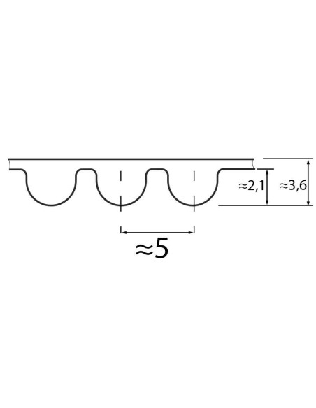 Pas zębaty 5M 665 x 25 Optibelt
