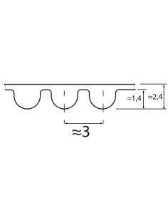 Pas zębaty 3M 582 x 15 Optibelt 2