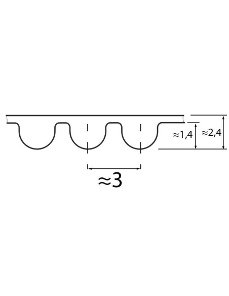 Pas zębaty 3M 195 x 6 Optibelt